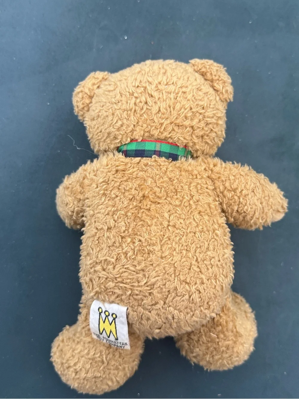 VINTAGE Toy Company VTG 90s Bear Plush Stuffed Animal Pocket Petite Small Plaid